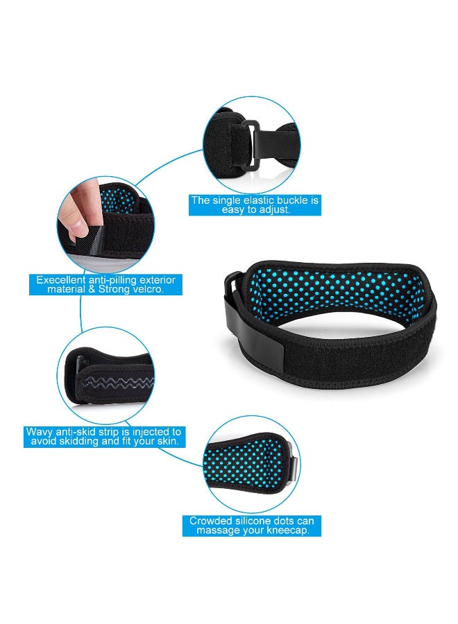 JOUDIYA 2 Pack Patella Tendon Knee Strap, Knee Support Brace Anti-slip with Silicone Pad for Running, Hiking, Football, Volleyball, Tennis - Image 3